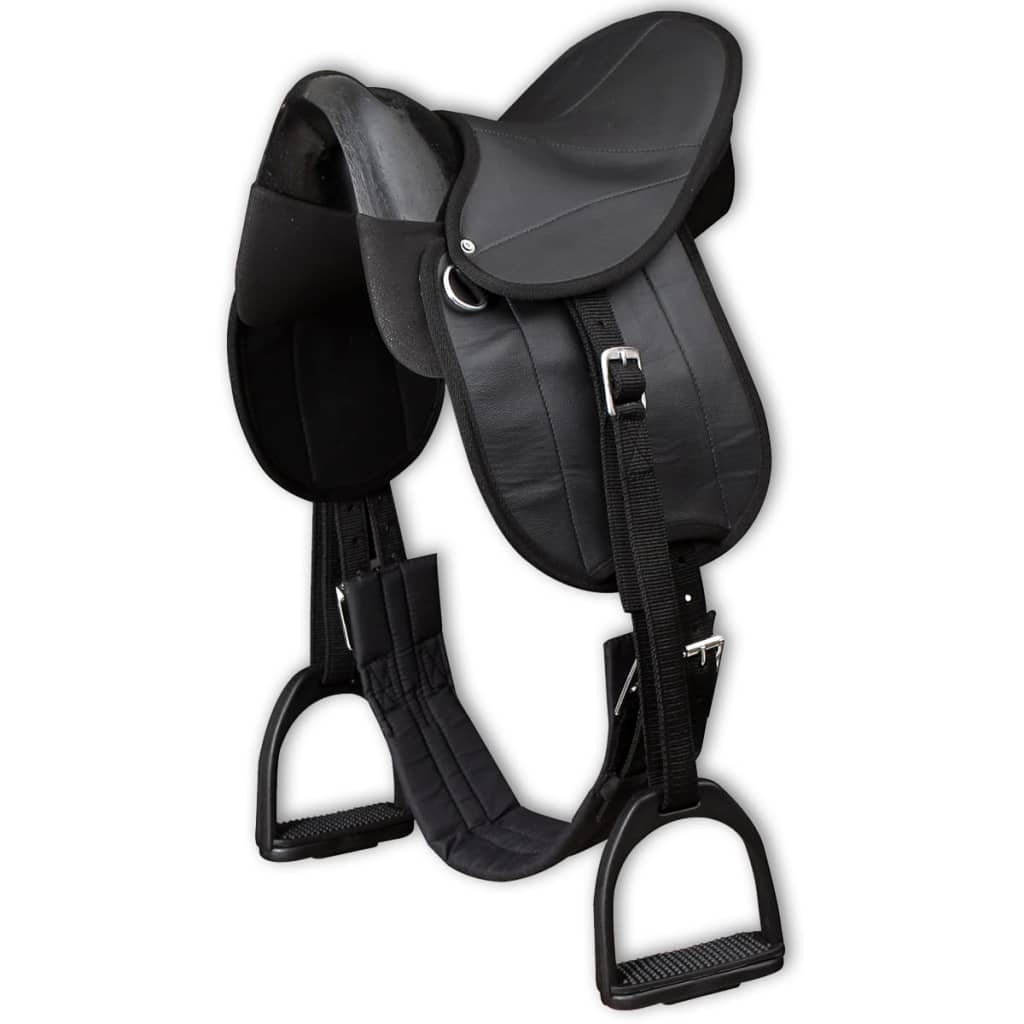 VidaXL Pony-Sattel-Set 10 Schwarz