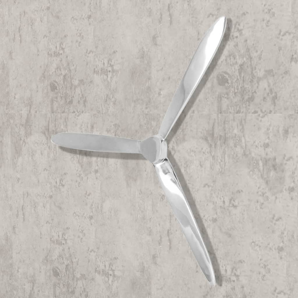 VidaXL Wandpropeller 70 cm Aluminium Silber