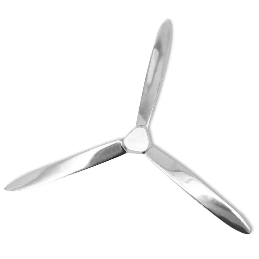 VidaXL Wandpropeller 70 cm Aluminium Silber