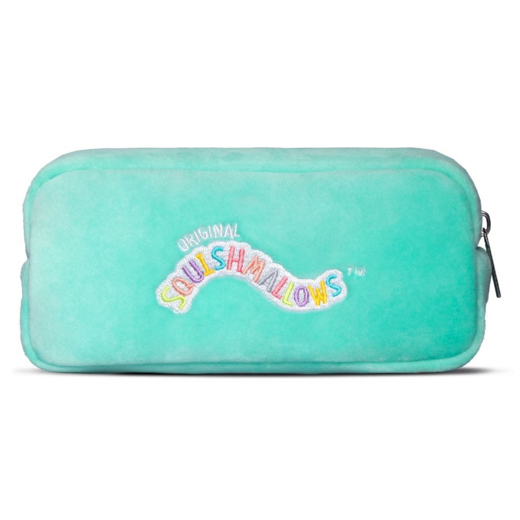 Squishmallows Einhorn Plüsch-Federmäppchen blau