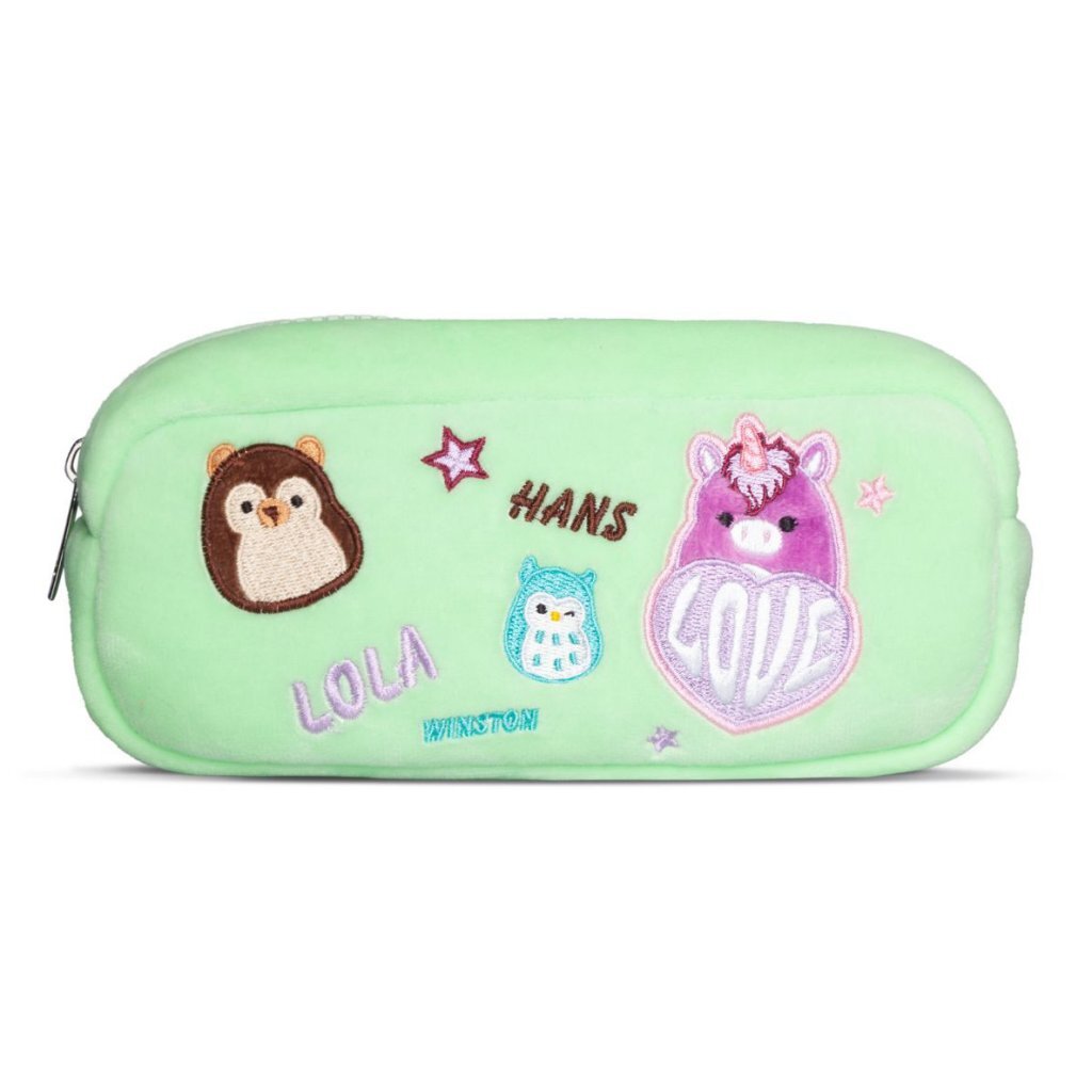 Squishmallows Plüsch-Federmäppchen grün