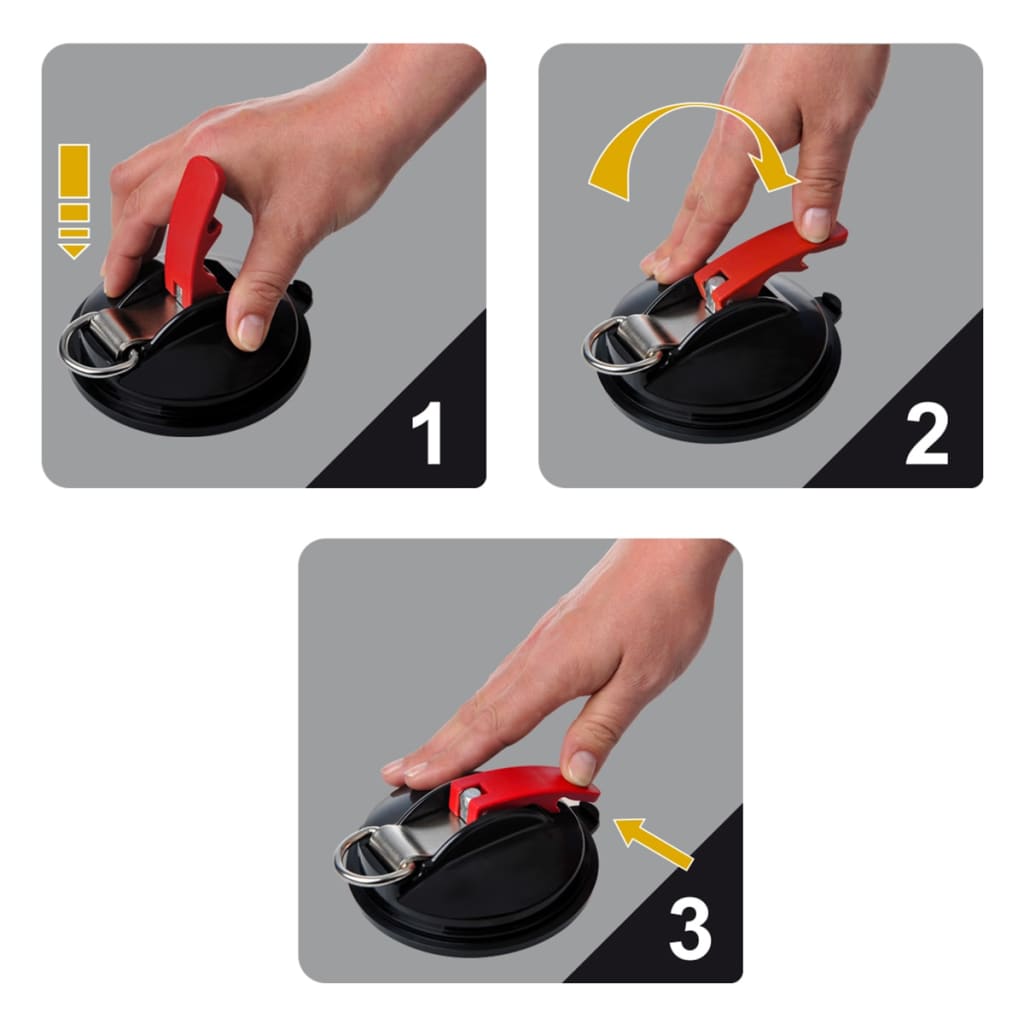 ProPlus Saugnapfhalterung mit Ring und 2 S-Haken