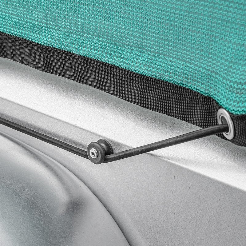 Proplus fijnmazig aanhangernet - 2,50x1,60 m - elastisch koord - groen