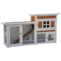 @pet @pet Kaninchen-Loftvilla 147x50x80 cm weiß und braun