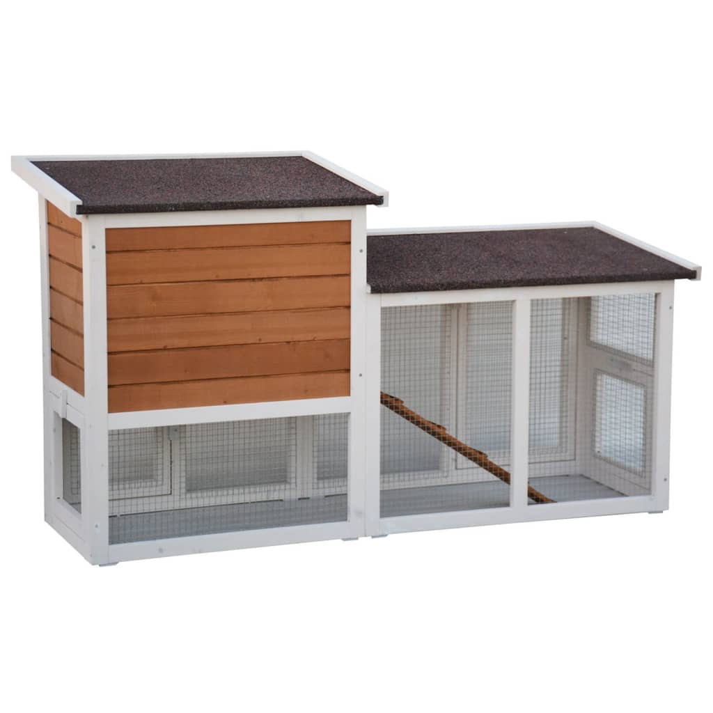 @pet @pet Kaninchen-Loftvilla 147x50x80 cm weiß und braun