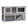 @pet konijnenhok bigfoot 137x50x85 cm hout wit