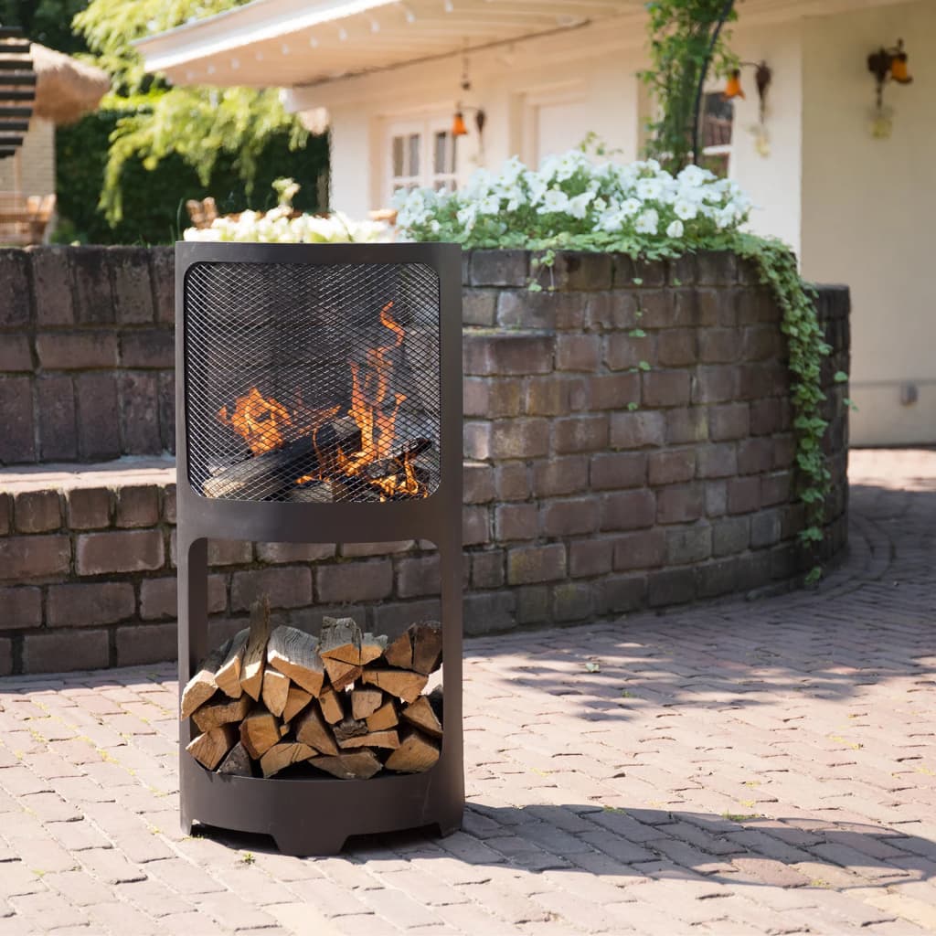 Redfire Kamin Buffalo 44x90 cm Stahl matt schwarz