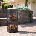 Redfire Kamin Buffalo 44x90 cm Stahl matt schwarz