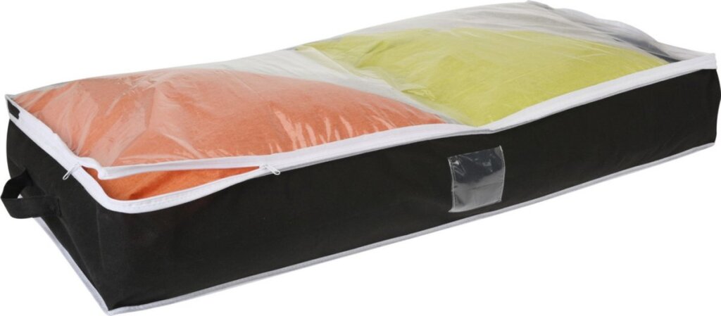Basic Aufbewahrungshülle 100x45x15 cm schwarz transparent