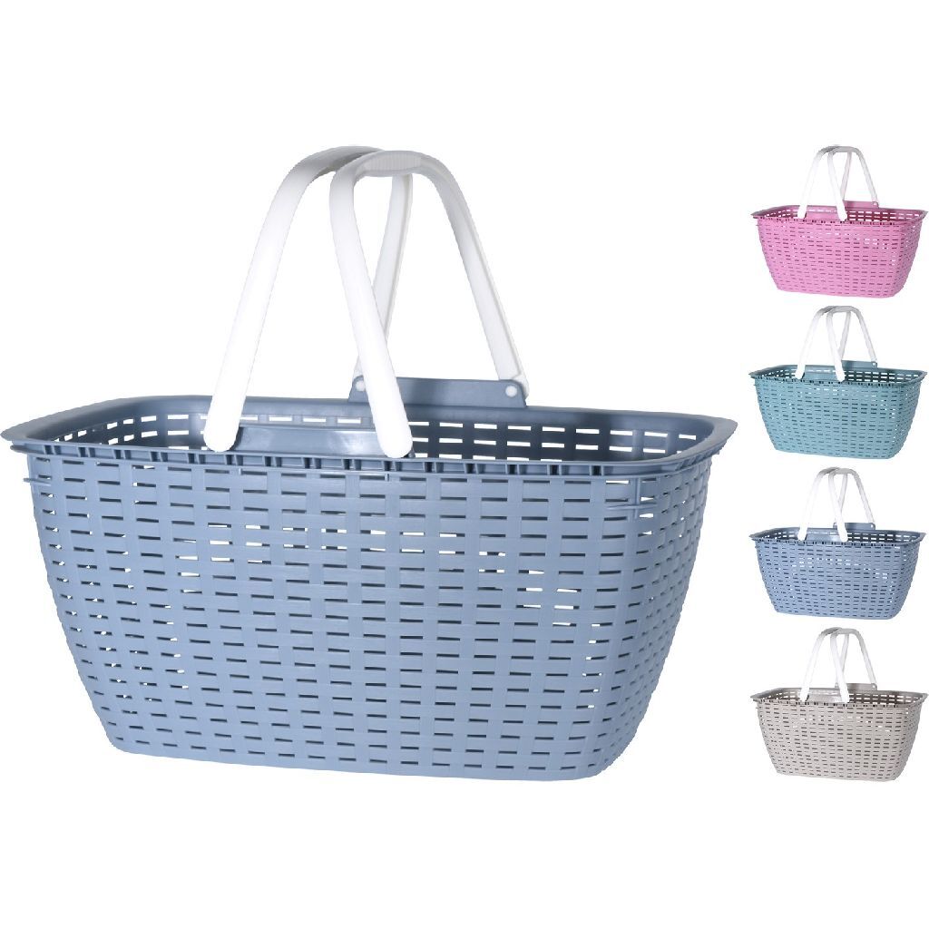 Grundkorb aus Rattan mit Griffen 44x22x31,5 cm