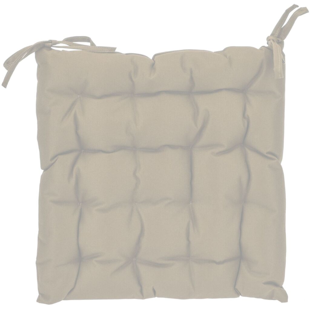 Basic-Stuhlkissen 40x40x6 cm beige