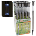 Pro Garden Solar-LED-Gartenleuchte 3x70 cm Edelstahl