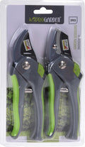 Pro-Gartengarten-Scheren-Set, 2-teilig: Gartenschere und Heckenschere, 20 cm