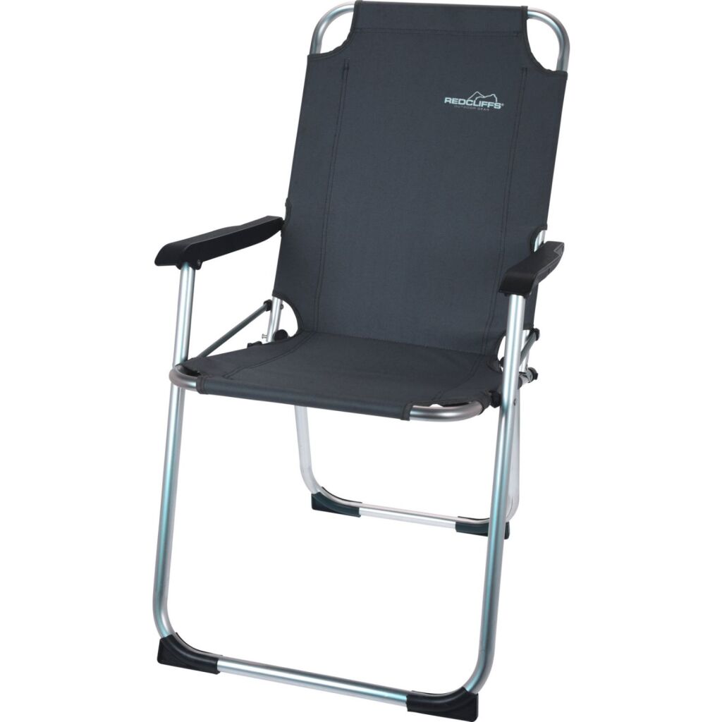 Redcliffs Aluminium-Campingstuhl 67x53x90 cm dunkelgrau