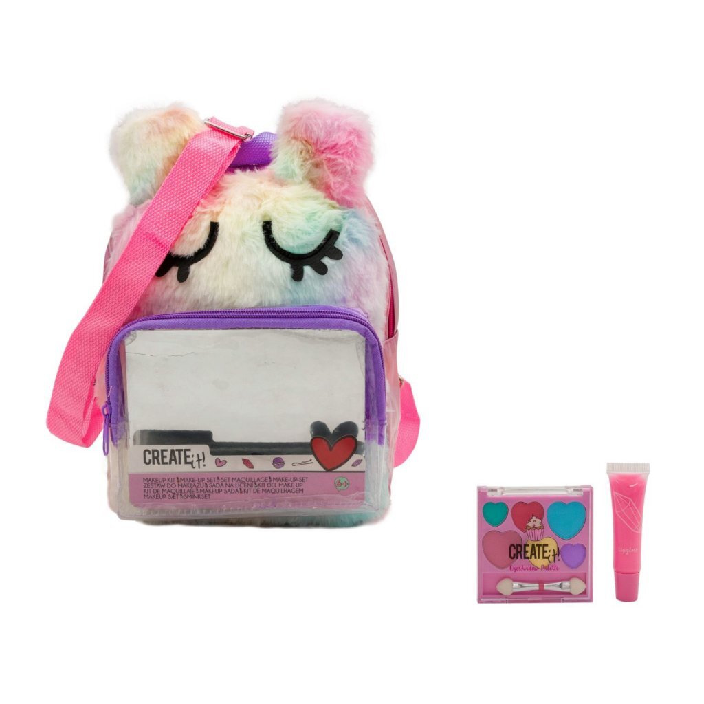 Create it! make-up set in fluffy rugtas | 5 stuks