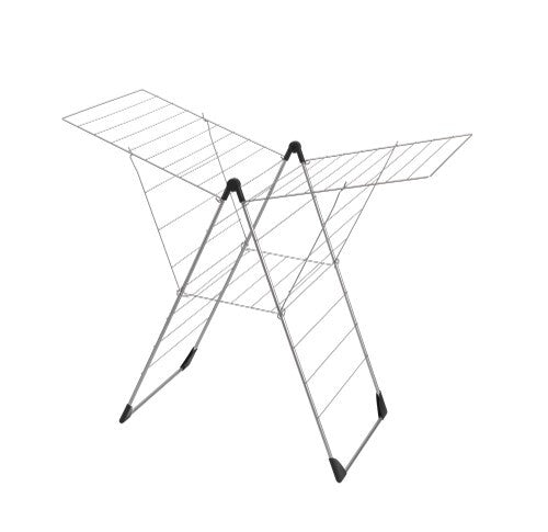 Tomado-Metaltex Vento 25 Wäscheständer 133x109x58 cm silber 25 m Trockenlänge