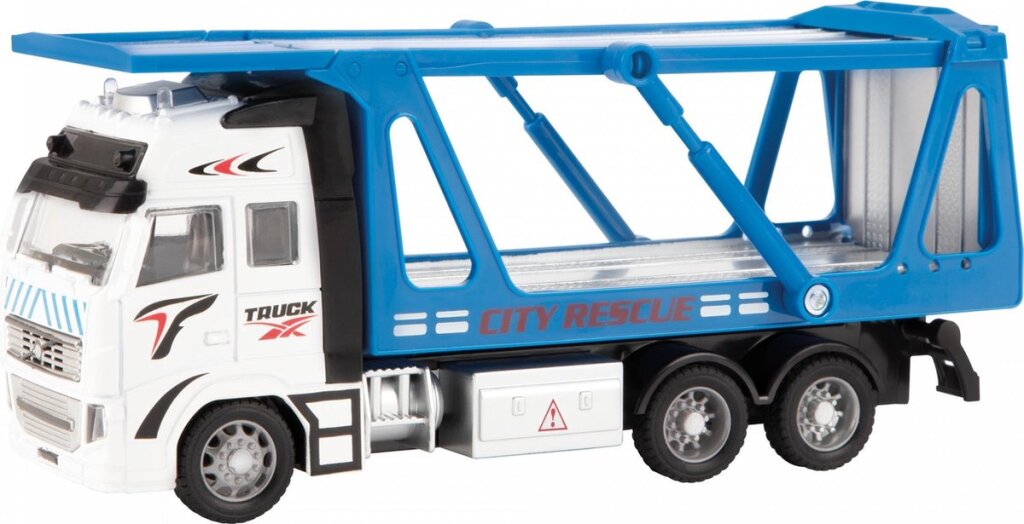 Toi-toys metal pull back auto transporter 1:38
