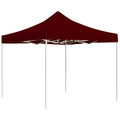 VidaXL Partyzelt professionell faltbar 3x3 M Aluminium Weinrot