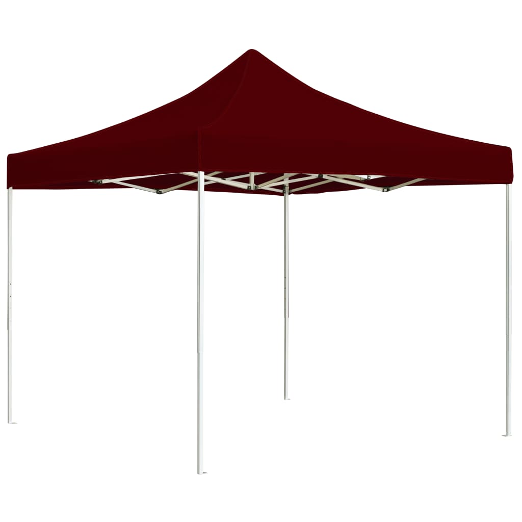 VidaXL Partyzelt professionell faltbar 3x3 M Aluminium Weinrot