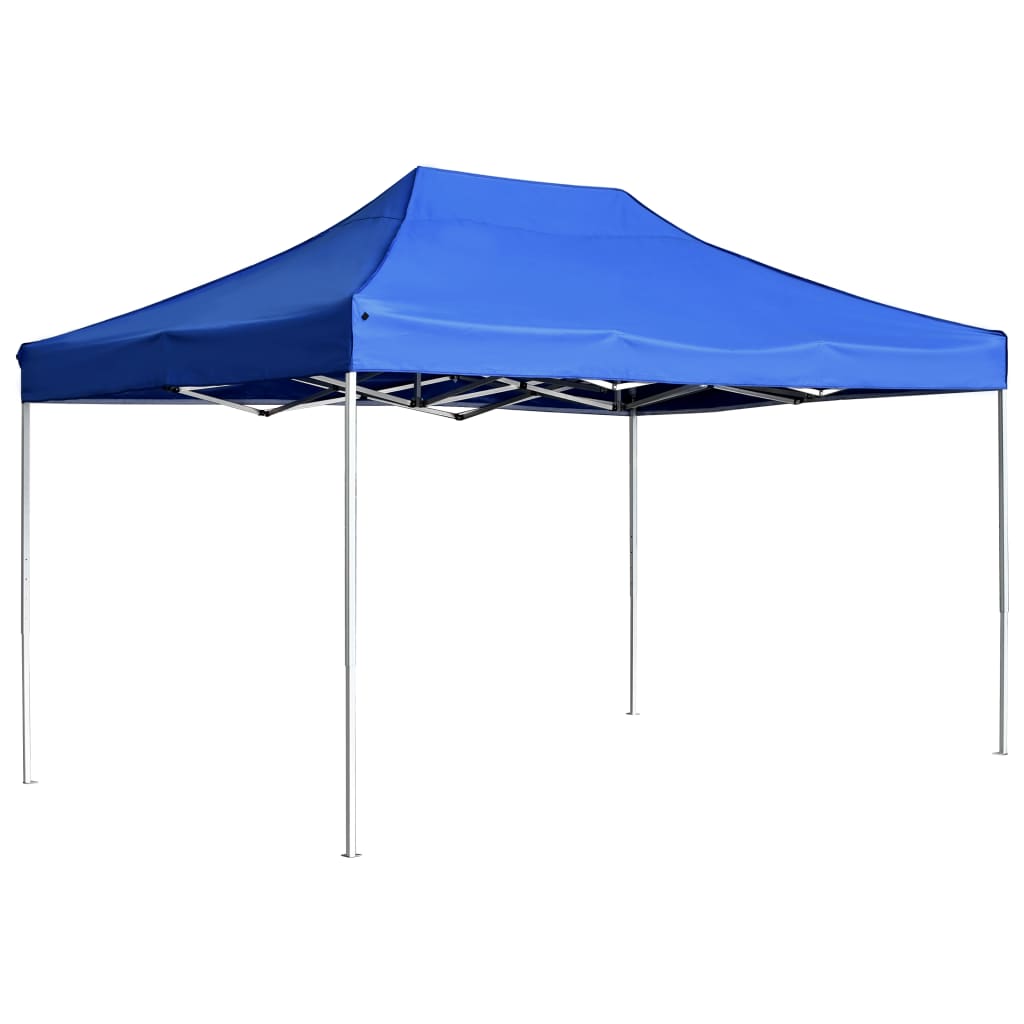 VidaXL Partyzelt professionell faltbar 4,5 x 3 m Aluminium blau