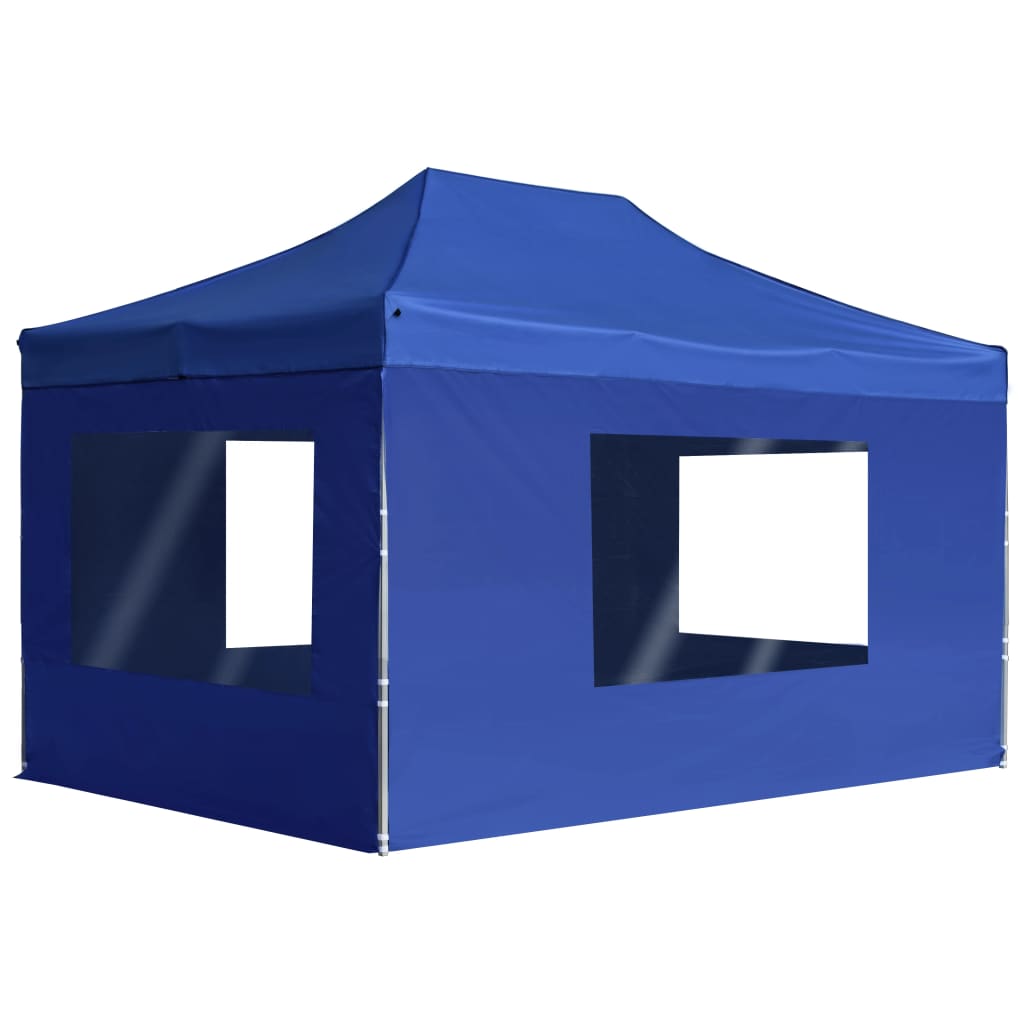Vidaxx Partyzelt mit Seitenwänden, 4,5 x 3 m, Aluminium, blau