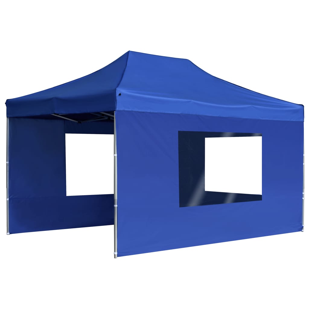 Vidaxx Partyzelt mit Seitenwänden, 4,5 x 3 m, Aluminium, blau