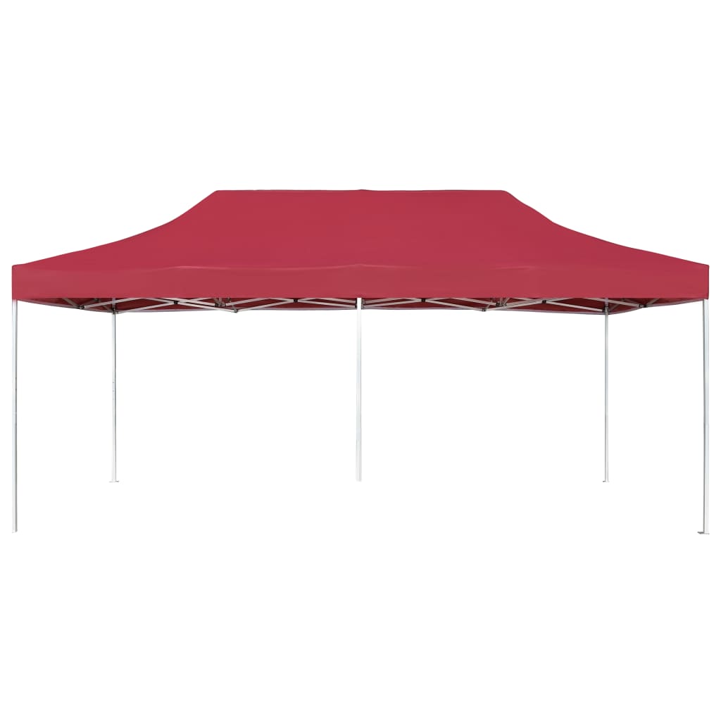 VidaXL Partyzelt professionell faltbar 6x3 M Aluminium Weinrot