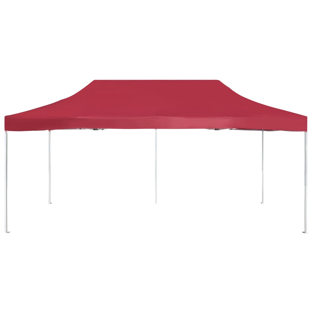 VidaXL Partyzelt professionell faltbar 6x3 M Aluminium Weinrot