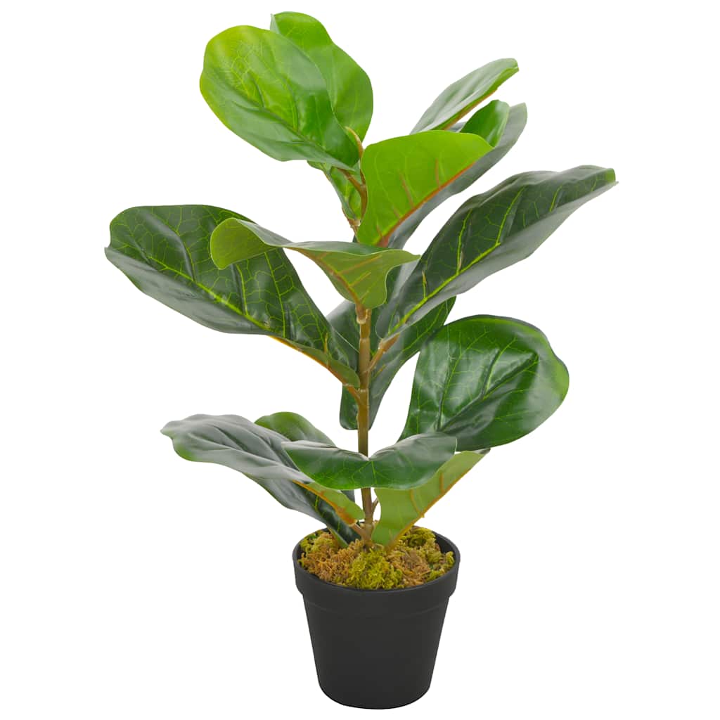 VidaXL Künstliche Pflanze mit Topf, Geigenfeige, 45 cm, Grün