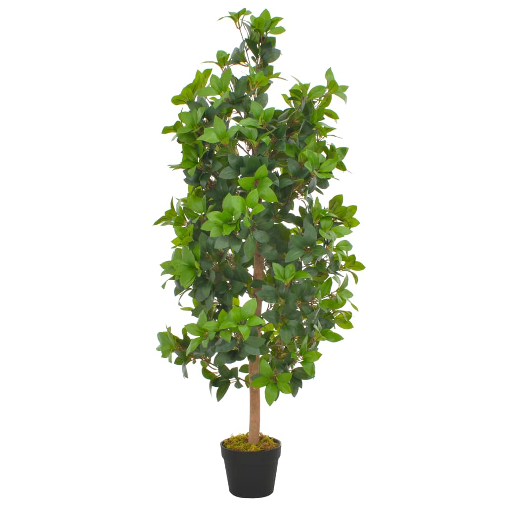 VidaXL Künstliche Pflanze mit Topf Lorbeerbaum 120 cm Grün