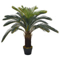 VidaXL Künstliche Pflanze mit Topf Cycas-Palme 90 cm Grün