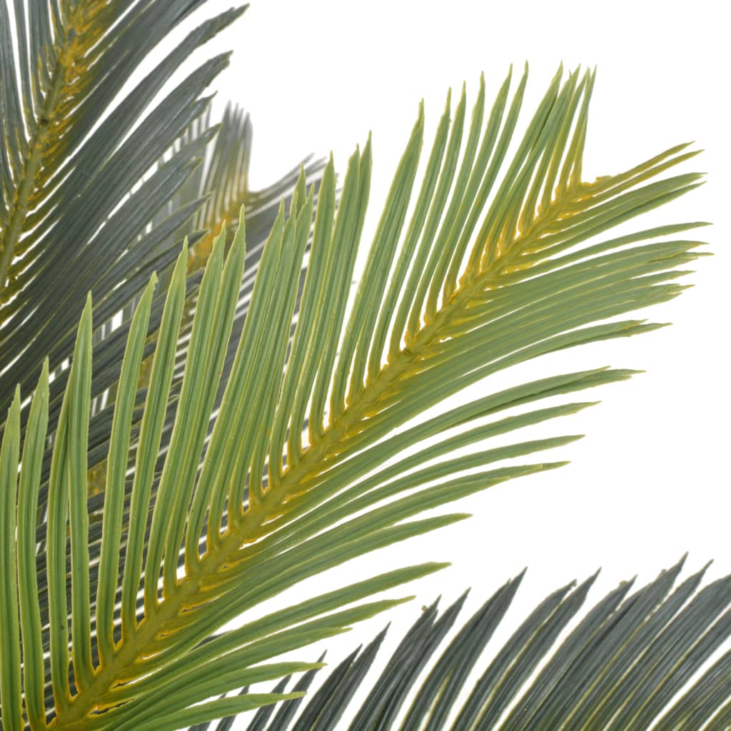 VidaXL Künstliche Pflanze mit Topf Cycas-Palme 90 cm Grün