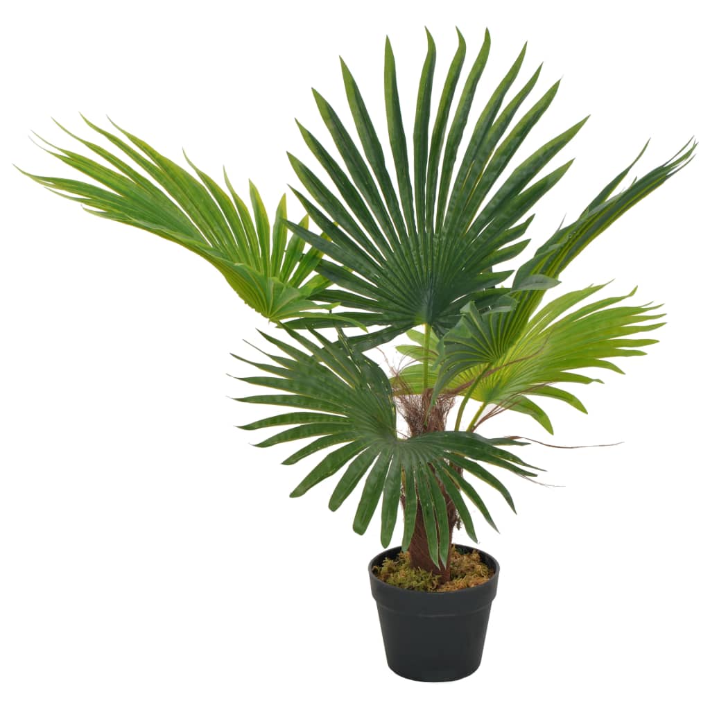 VidaXL Künstliche Pflanze mit Topf, Palme, 70 cm, Grün