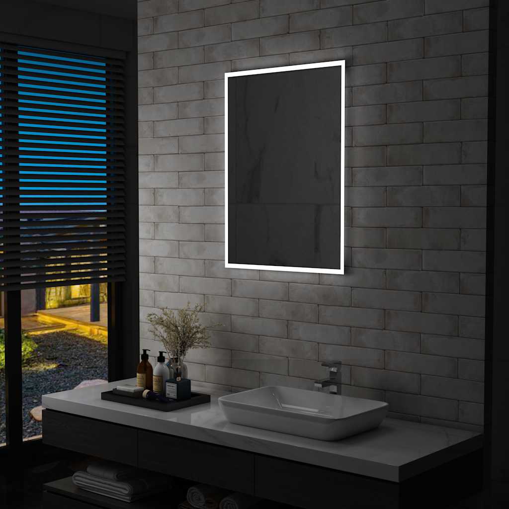 Vidaxx Badezimmerspiegel mit LED-Beleuchtung, 60 x 80 cm