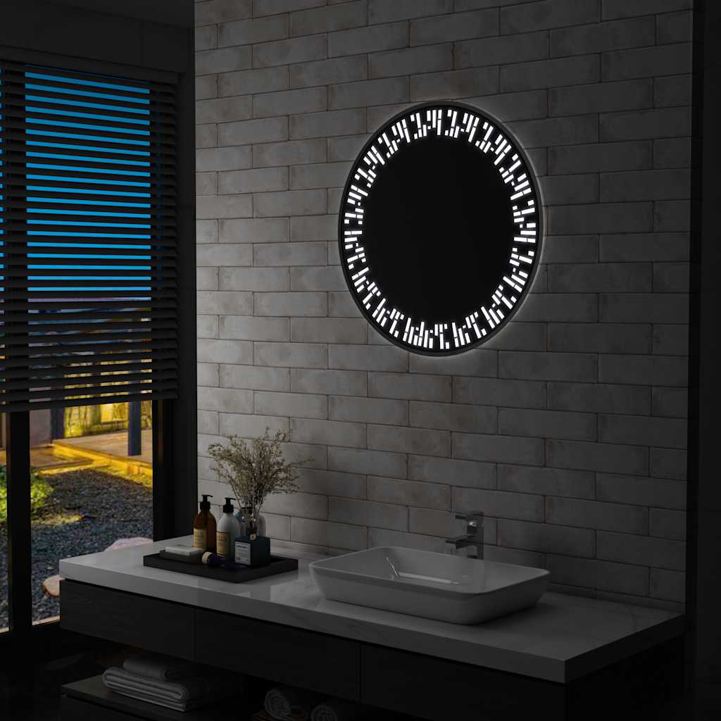 Vidaxx Badezimmerspiegel mit LED-Beleuchtung, 70 cm