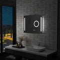 Vidaxx Badezimmerspiegel mit LED-Beleuchtung und Touchsensor, 80 x 60 cm
