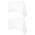 Vidaxl voetbalgoals 2 st 240x90x150 cm staal
