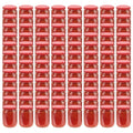 Vidaxl jampotten met rode deksels 96 st 230 ml glas