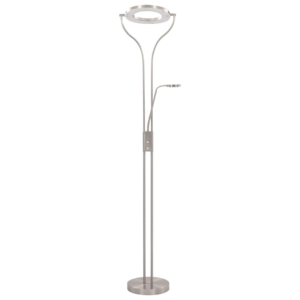 Vidaxl lamp staand 18 w dimbaar 180 cm zilverkleurig