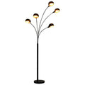 Vidaxxl - Lampe 5XE14 200 cm Schwarz und Gold