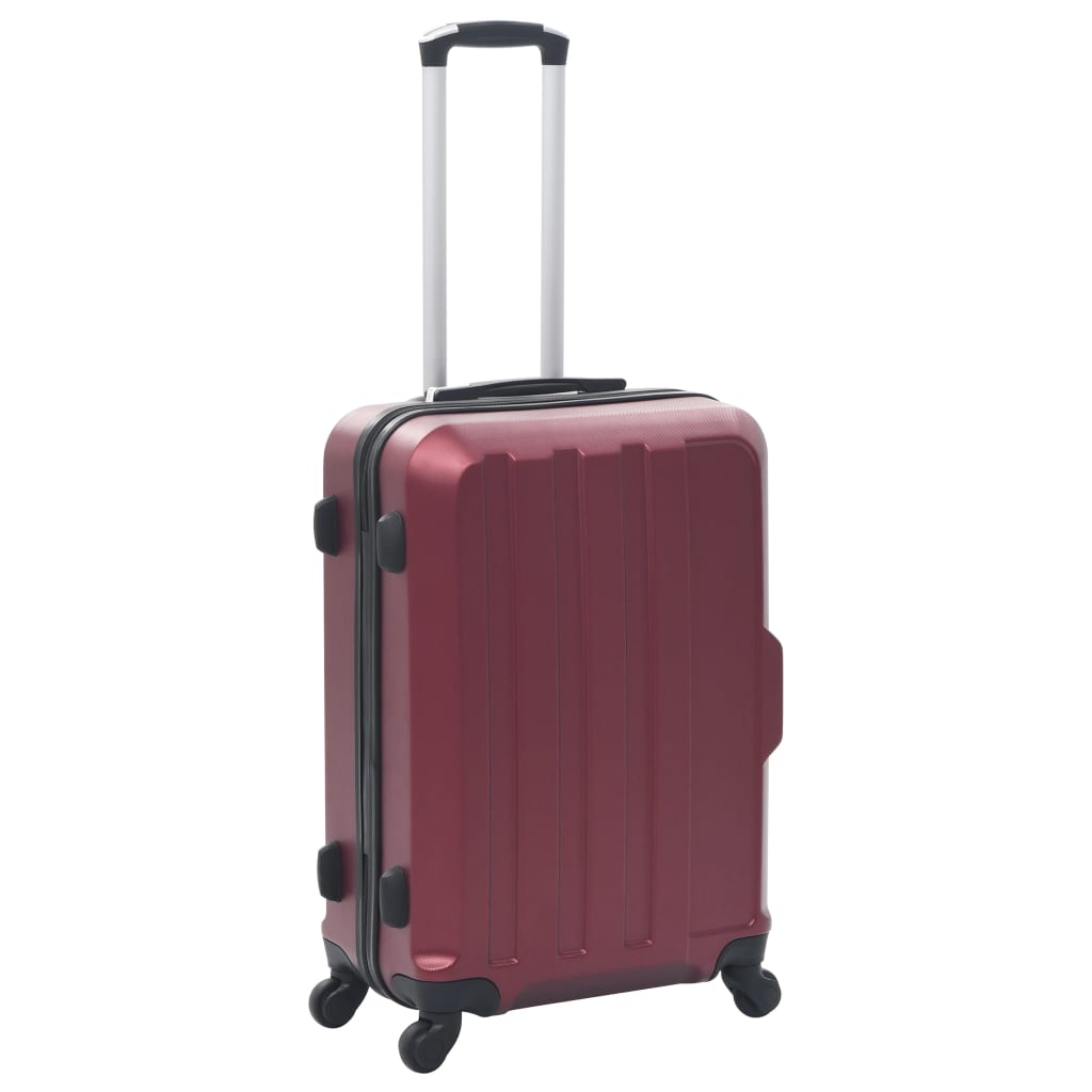 Vidaxl 3-teiliges Herz-Set Weinrot