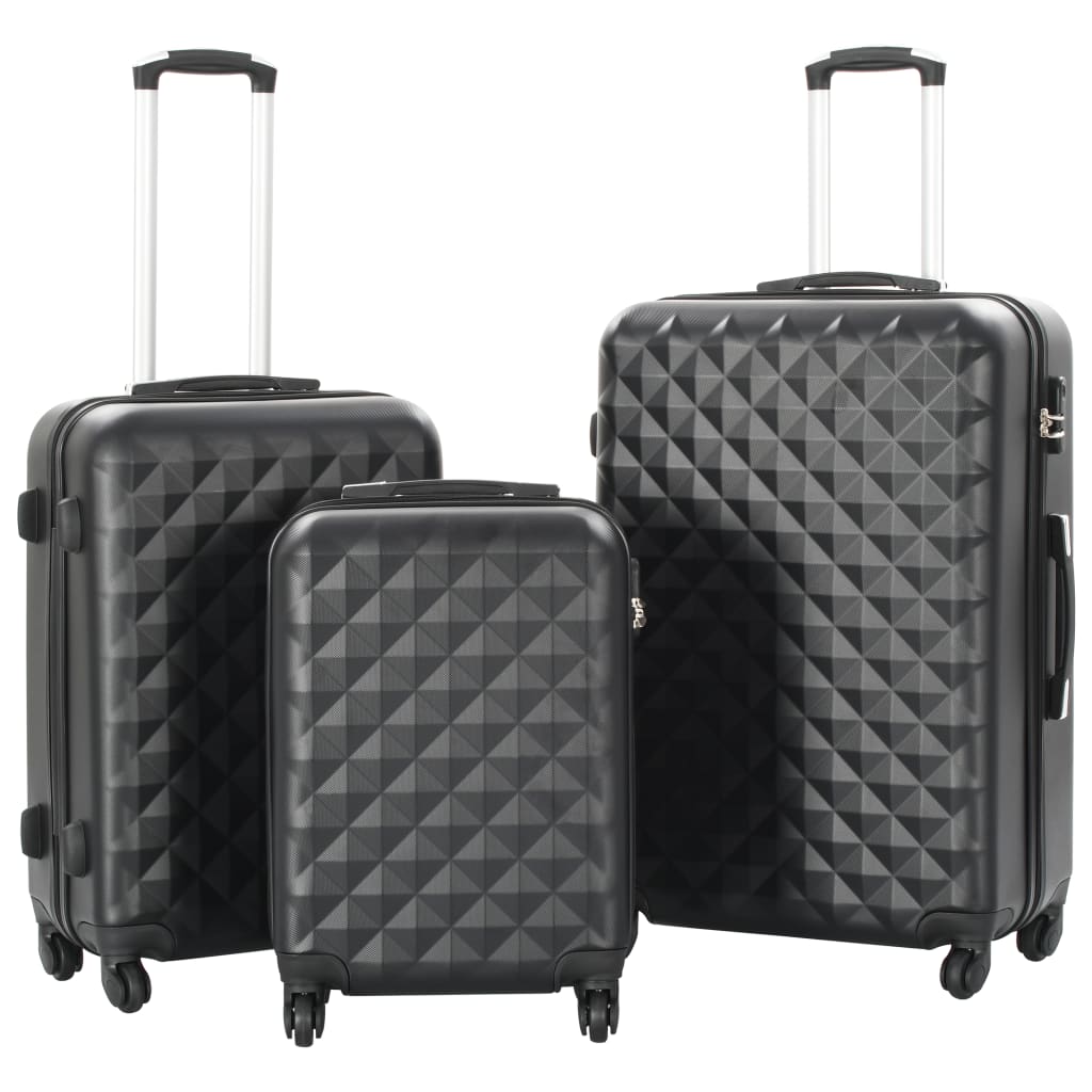 Vidaxl 3-teiliges Herz-Set, schwarz