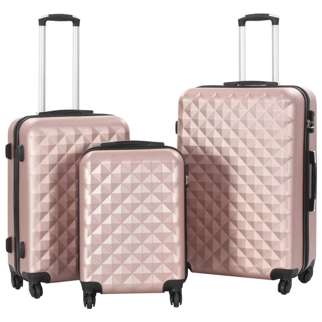 VIDAXL 3-teiliges Herz-Set Roségold