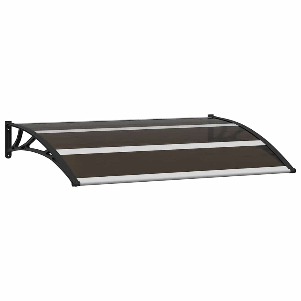 VidaXL Türvordach 120x75 cm PC Schwarz