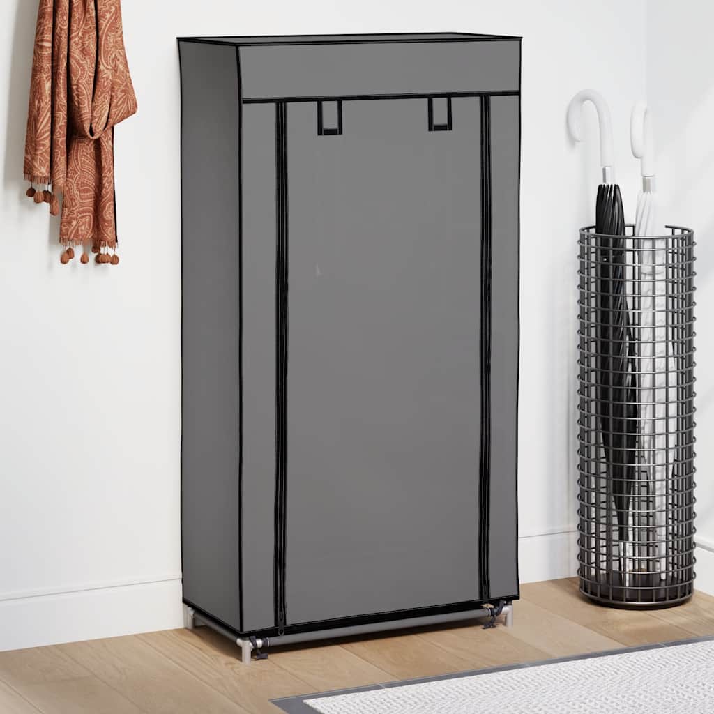 VidaXL Schuhschrank mit Abdeckung 58x28x106 cm Stoff Grau
