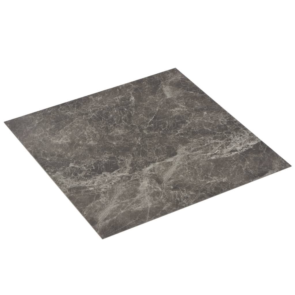 Vidaxl Dielen selbstklebend 5,11 m² PVC Schwarz Marmor