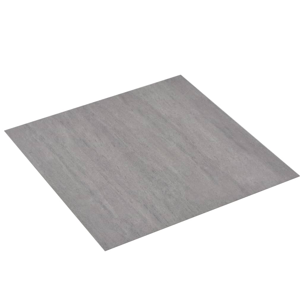 Vidaxl Dielen selbstklebend 5,11 m² PVC Grau bestreut