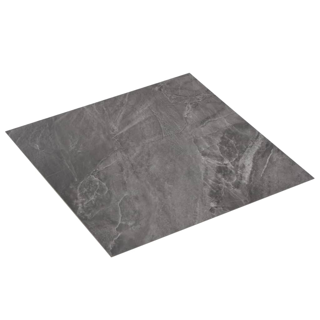 Vidaxl Dielen selbstklebend 5,11 m² PVC Schwarz mit Muster