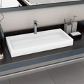 Vidaxx Waschbecken 100x46x11 cm Mineralguss Marmorguss weiß