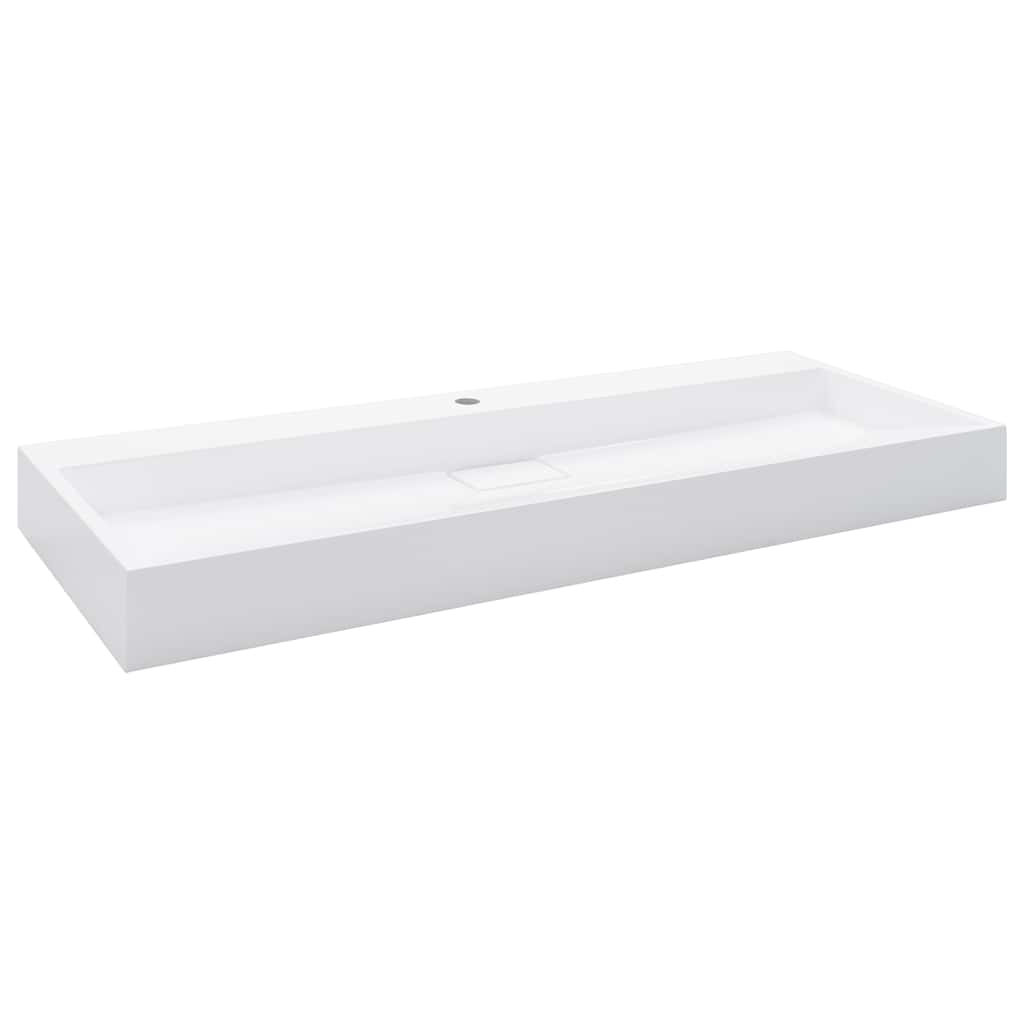 Vidaxx Waschbär 120x46x11 cm Mineralguss Marmorguss Weiß